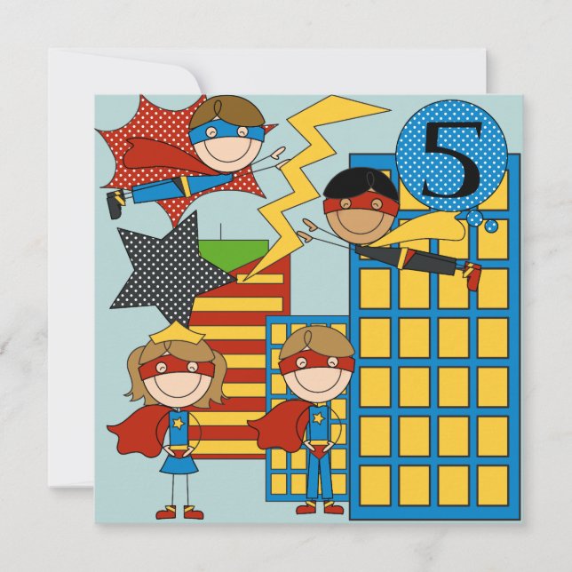 Invitations d'anniversaire de Blond Hair Boy (Devant)
