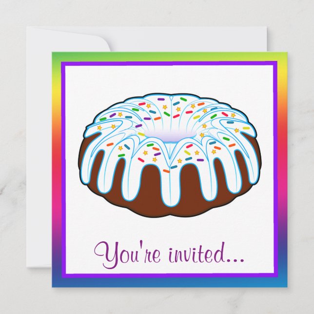 Invitations d'anniversaire de Bundcake (Devant)