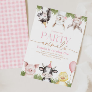 Invitations d'anniversaire de ferme