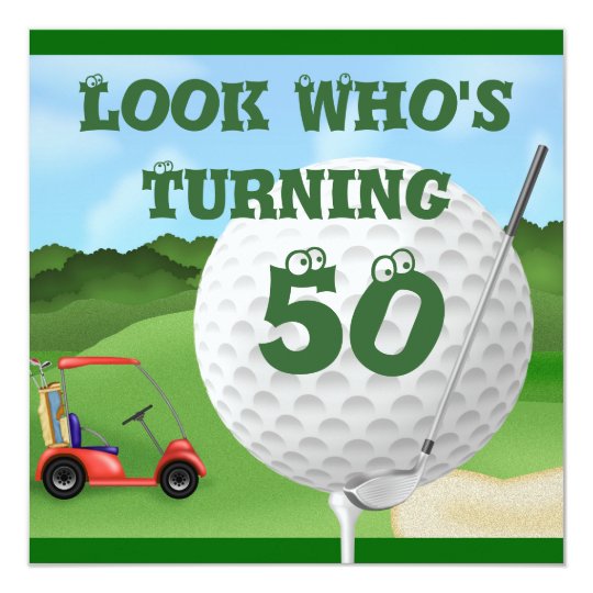 Invitations D Anniversaire De Golf D Amusement Zazzle Fr