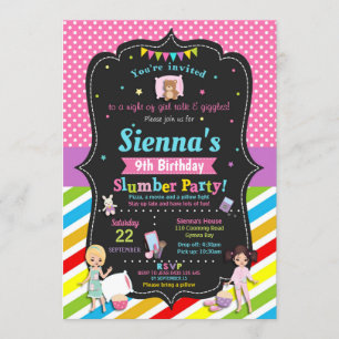 Invitations d'anniversaire de la fête du bois