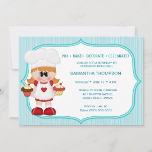 Invitations d'anniversaire de Little Chef