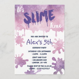 Invitations d'anniversaire de partie de boue