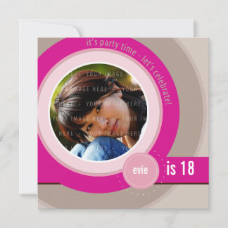 INVITATIONS D'ANNIVERSAIRE DE PHOTO : : 6SQ