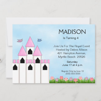 Invitations d'anniversaire de princesse/thé