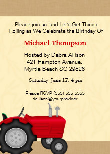 Invitations Faire Part Tracteur Zazzle Fr Invitations Faire Part Tracteur Zazzle Fr