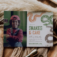Invitations d'anniversaire de serpent photo