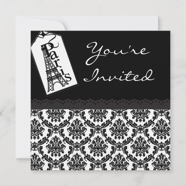 Invitations d'anniversaire de thème de motif de (Devant)