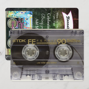 Invitations d'anniversaire des années 80