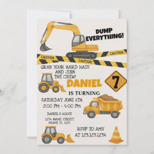 Invitations d'anniversaire do-it-yourself construc