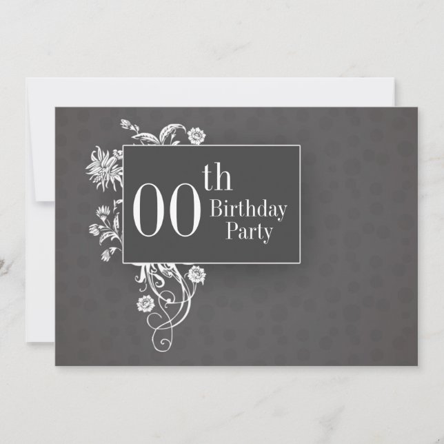 invitations d'anniversaire personnalisables (Devant)