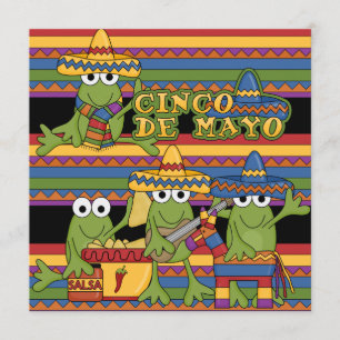 Invitations d'anniversaire personnalisées de Frogs