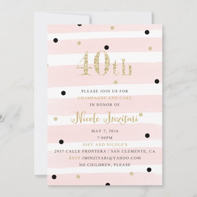 Invitations d'anniversaire personnalisées de Nicol (Devant)