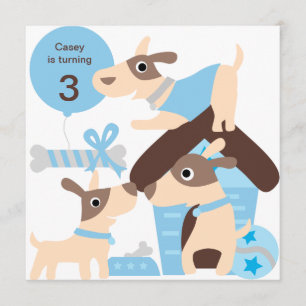 Invitations d'anniversaire personnalisées pour le