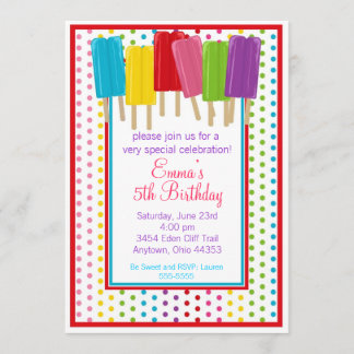 Invitations d'anniversaire pour les Pois et les ha
