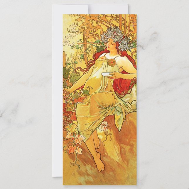 Invitations d'automne d'Alphonse Mucha (Devant)