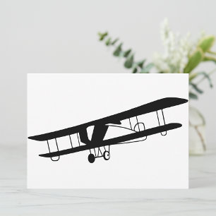 Invitations d'avion vintage