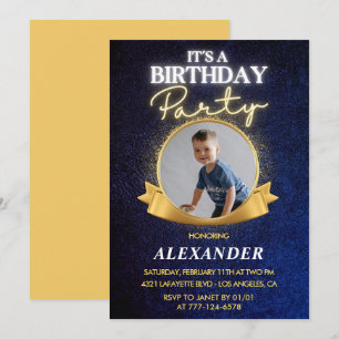 Invitations de 6e anniversaire Elegant Chic Photo