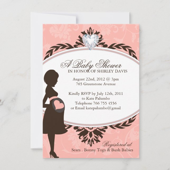 Invitations de baby shower (Devant)