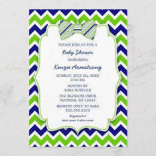 Invitations de baby shower de GARÇON de cravate