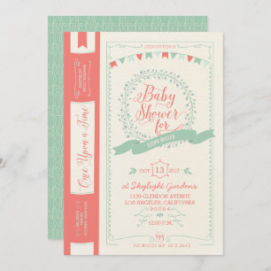 Invitations de baby shower de livre - invitations