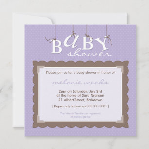 INVITATIONS DE BABY SHOWER : : le bébé marque avec