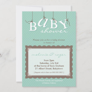 INVITATIONS DE BABY SHOWER : : le bébé marque avec