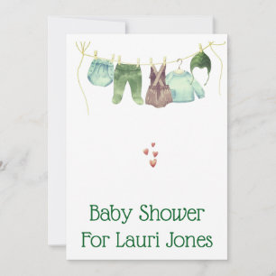 Invitations de baby showers simples et abordables