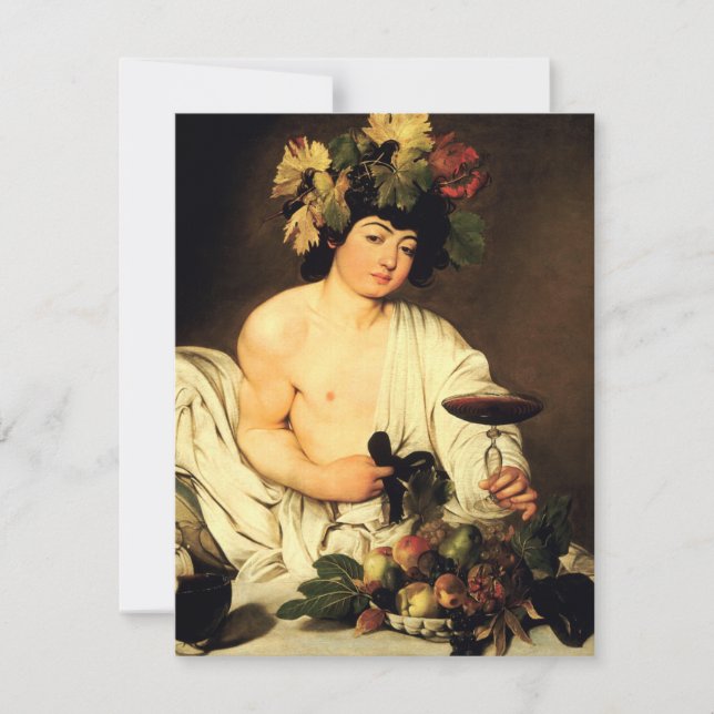 Invitations de Bacchus de Caravaggio (Devant)