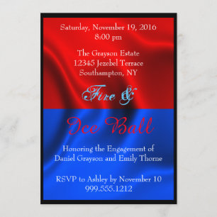 Invitations de balles de feu et de glace
