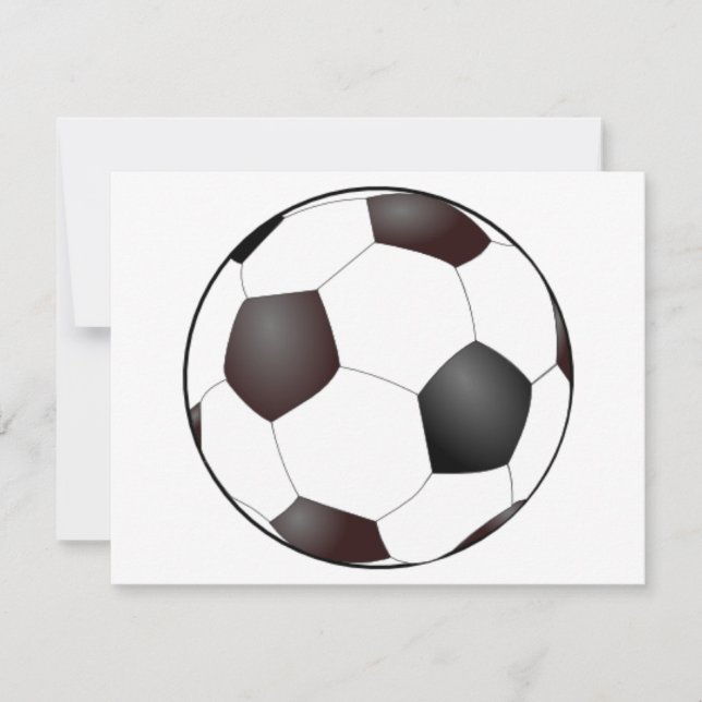 Invitations de ballon de football (Devant)