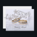 Invitations de bande de mariage élégantes<br><div class="desc">Invitations Élégantes De Bande De Mariage.  Anneaux de platine et d'or. 

 Cartes RSVP 
  


 Magnet Réservez la date
  


 Enregistrer la date Postage</div>