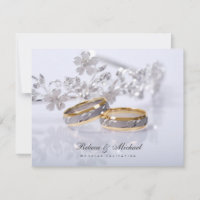 Invitations de bande de mariage élégantes