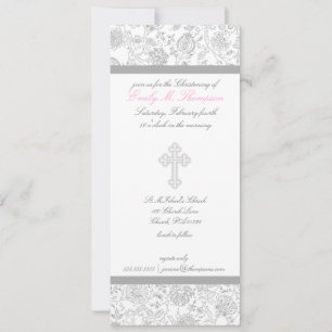 Invitations de baptême de la fille