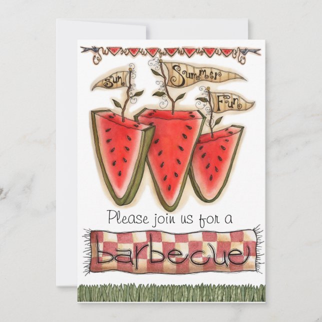 invitations de barbecue (Devant)