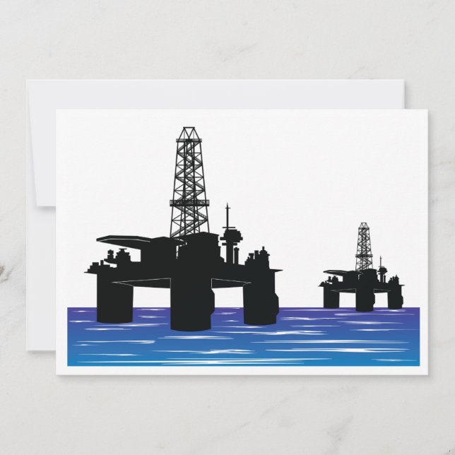 Invitations de barils de pétrole (Devant)