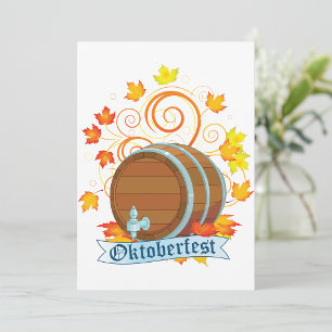 Invitations de barils Oktoberfest
