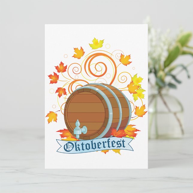 Invitations de barils Oktoberfest (Créateur téléchargé)