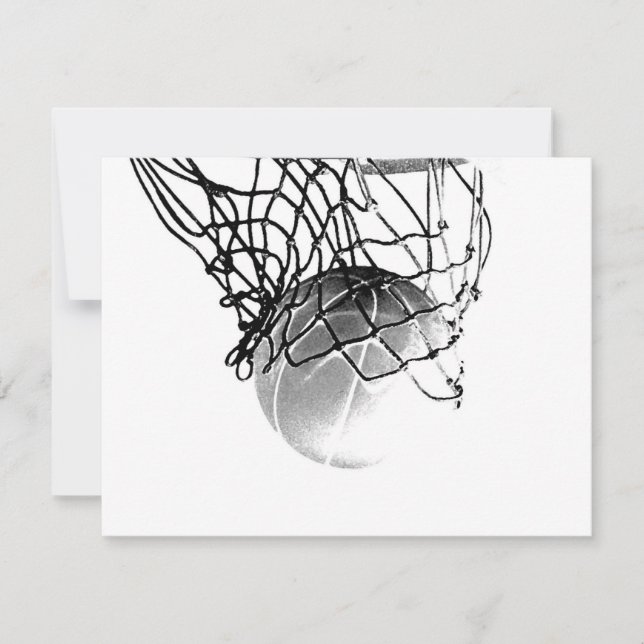 Invitations de basket-ball (Devant)