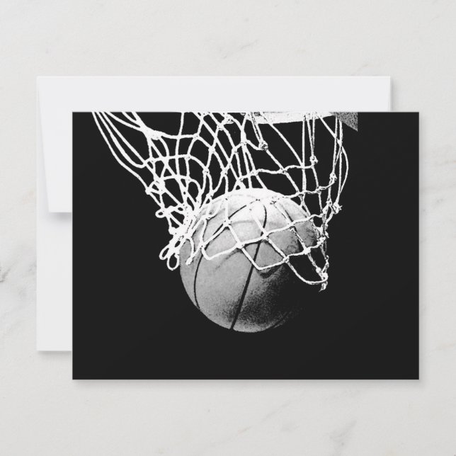Invitations de basket-ball (Devant)
