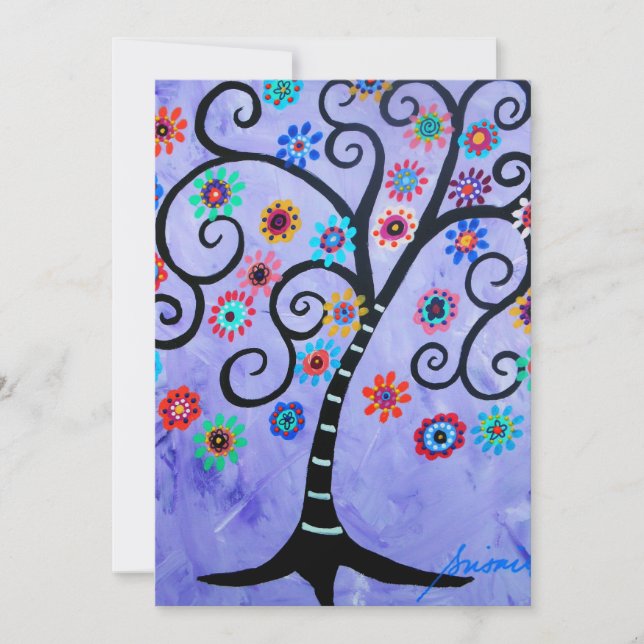 INVITATIONS DE BAT MITZVAH DE BARRE PAR PRISARTS (Devant)