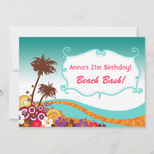 Invitations de beach party