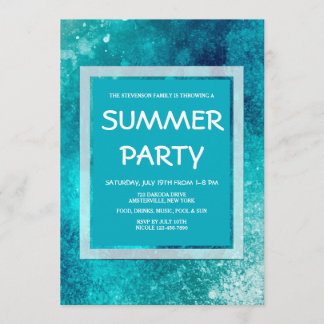 Invitations de bleu de glacier