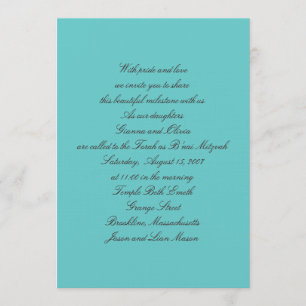 Invitations de B'nai Mitzvah