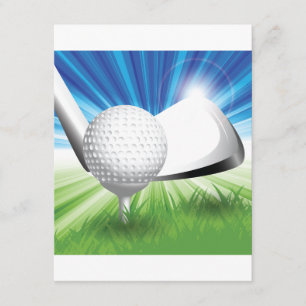 Invitations de boule et de pièce en t de golf