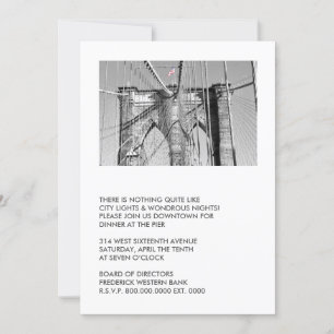 Invitations de Brooklyn Bridge Party