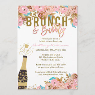 Invitations de brunch et de douches nuptiales