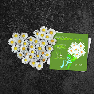 Invitations de Brunch fiançailles {Green}