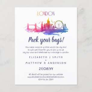 Invitations de budget dessinés par le Mariage Skyl