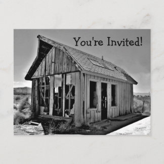 Invitations de cabanes abandonnées et détruites